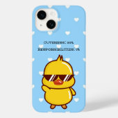 Cuteness 100% Responsibilities 0% | Cute Duck  Case-Mate iPhoneケース (裏面)