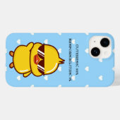 Cuteness 100% Responsibilities 0% | Cute Duck  Case-Mate iPhoneケース (裏面 (横))