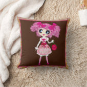 CutePpretty PinkyPピンクガーリーかわいいガールバイLeahG クッション (ブランケット)