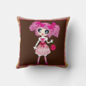CutePpretty PinkyPピンクガーリーかわいいガールバイLeahG クッション (裏面)