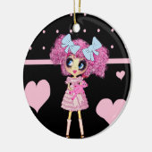 CutePpretty PinkyPピンクガーリーかわいいガールバイLeahG セラミックオーナメント (左)