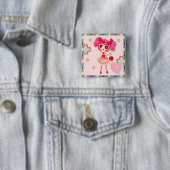 CutePpretty PinkyPピンクガーリーかわいいガールバイLeahG 缶バッジ (インサイチュ)