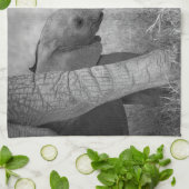 Cutest Baby Animals | Baby Elephants Greeting キッチンタオル (折り畳み)