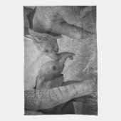 Cutest Baby Animals | Baby Elephants Greeting キッチンタオル (縦)