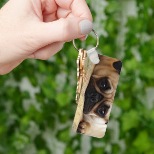 Cutest Baby Animals Baby Pug Puppy キーホルダー