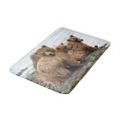 Cutest Baby Animals | Bear & Cubs バスマット (アングル)