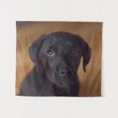 Cutest Baby Animals | Black Labrador Puppy タペストリー (正面(横))