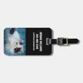 Cutest Baby Animals | Black & White Kitten ラゲッジタグ (正面横)