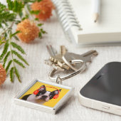 Cutest Baby Animals | Boston Terrier Headphones キーホルダー (側面)