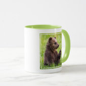 Cutest Baby Animals | Brown Bear Cub Wave マグカップ (正面右)