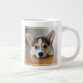Cutest Baby Animals | Corgi Puppy Looking ジャンボコーヒーマグカップ (右)