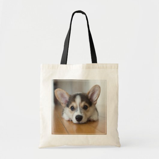 Cutest Baby Animals | Corgi Puppy Looking トートバッグ (正面)