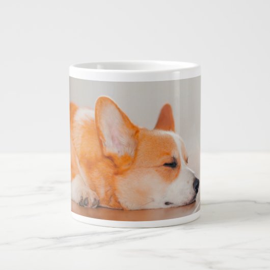 Cutest Baby Animals | Corgi Sleeping ジャンボコーヒーマグカップ (正面)