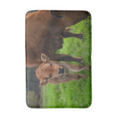 Cutest Baby Animals | Cow & Calf バスマット (正面縦)