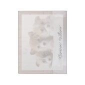 Cutest Baby Animals | Cute Corgi Puppies in a Pot ノートパッド (回転)