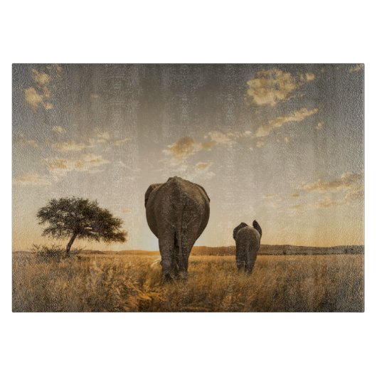 Cutest Baby Animals | Elephant Calf & Mother カッティングボード (正面)