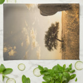 Cutest Baby Animals | Elephant Calf & Mother キッチンタオル (折り畳み)