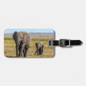 Cutest Baby Animals | Elephant Mother & Baby ラゲッジタグ (正面横)