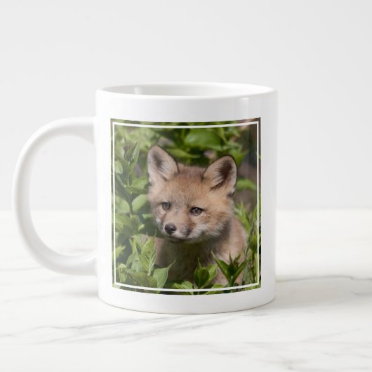 Cutest Baby Animals | Fox Kit ジャンボコーヒーマグカップ (左)