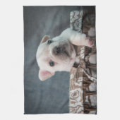 Cutest Baby Animals | French Bulldog キッチンタオル (縦)