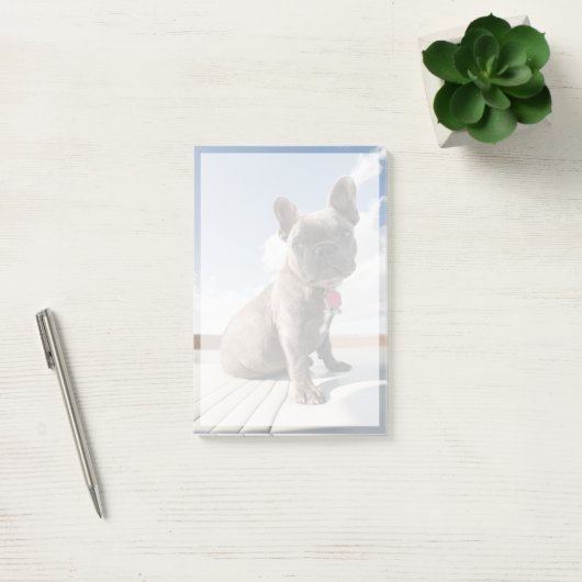 Cutest Baby Animals | French Bulldog Boating ポストイット (オフィス)