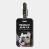 Cutest Baby Animals | French Bulldog Face ラゲッジタグ (正面縦)