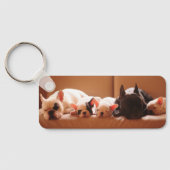 Cutest Baby Animals | French Bulldog Family キーホルダー (裏面)