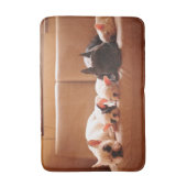 Cutest Baby Animals | French Bulldog Family バスマット (正面縦)