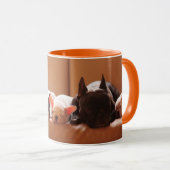 Cutest Baby Animals | French Bulldog Family マグカップ (正面右)