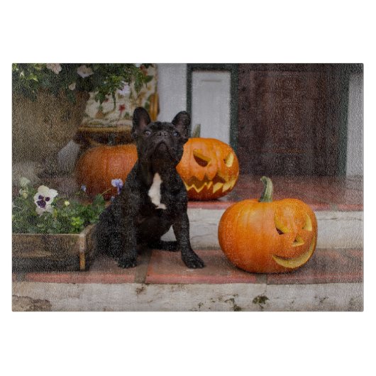 Cutest Baby Animals | French Bulldog Halloween カッティングボード (正面)