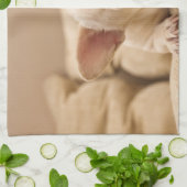 Cutest Baby Animals | French Bulldog Head Tilt キッチンタオル (折り畳み)