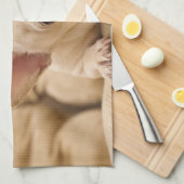 Cutest Baby Animals | French Bulldog Head Tilt キッチンタオル (四つ折り)