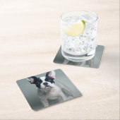 Cutest Baby Animals | French Bulldog Puppy スクエアペーパーコースター (インサイチュ)