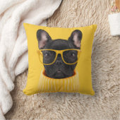 Cutest Baby Animals | French Bulldog Sunglasses クッション (ブランケット)