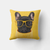 Cutest Baby Animals | French Bulldog Sunglasses クッション (裏面)