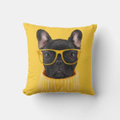 Cutest Baby Animals | French Bulldog Sunglasses クッション (正面)