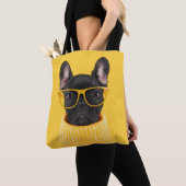 Cutest Baby Animals | French Bulldog Sunglasses トートバッグ (クローズアップ)