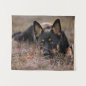 Cutest Baby Animals | German Shepherd Puppy タペストリー (正面(横))