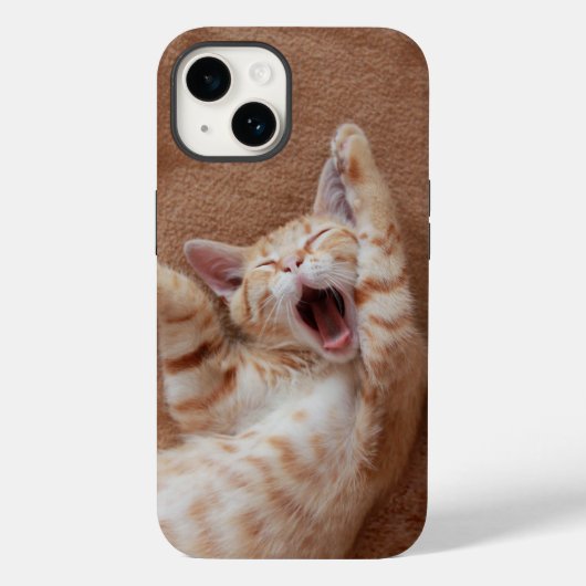 Cutest Baby Animals | Ginger Kitten Yawning Case-Mate iPhoneケース (裏面)