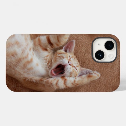 Cutest Baby Animals | Ginger Kitten Yawning Case-Mate iPhoneケース (裏面 (横))