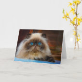 Cutest Baby Animals | Himalayan Cat カード (黄色い花)