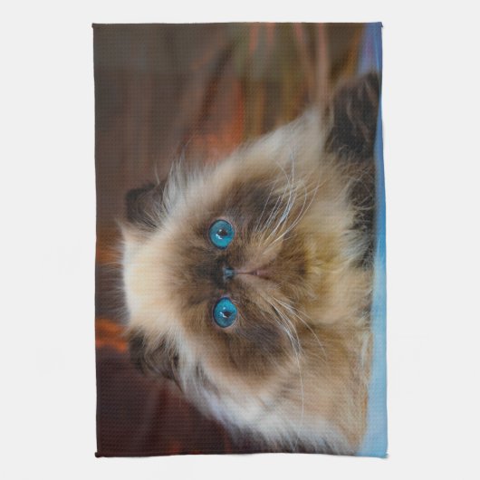 Cutest Baby Animals | Himalayan Cat キッチンタオル (縦)