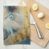 Cutest Baby Animals | Himalayan Seal Point Cat キッチンタオル (四つ折り)