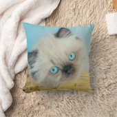 Cutest Baby Animals | Himalayan Seal Point Cat クッション (ブランケット)