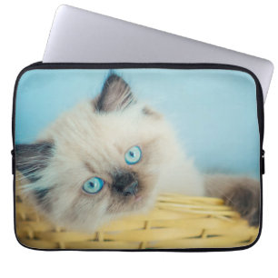 Cutest Baby Animals Himalayan Seal Point Cat ラップトップスリーブ