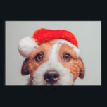 Cutest Baby Animals | Jack Russell Dog Santa Claus ポスター<br><div class="desc">This cute Getty Images photo features a Jack Russell dog in a Santa Claus hat.</div>