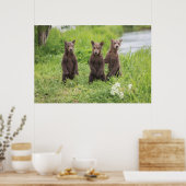 Cutest Baby Animals | Kamchatka Brown Bear Cubs ポスター (キッチン)