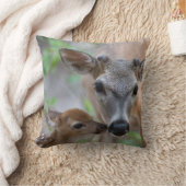 Cutest Baby Animals | Key Deer Stag & Fawn クッション (ブランケット)