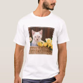 Cutest Baby Animals | Kitten & Yellow Roses Tシャツ (正面)