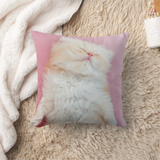Cutest Baby Animals | Lovely Kitten Sleeping クッション (ブランケット)
